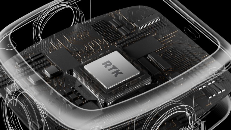 Cutaway view of the XGRIDS L3 built-in RTK module for centimeter-level positioning