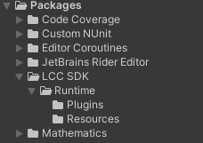 LCC Unity SDK 插件目录结构