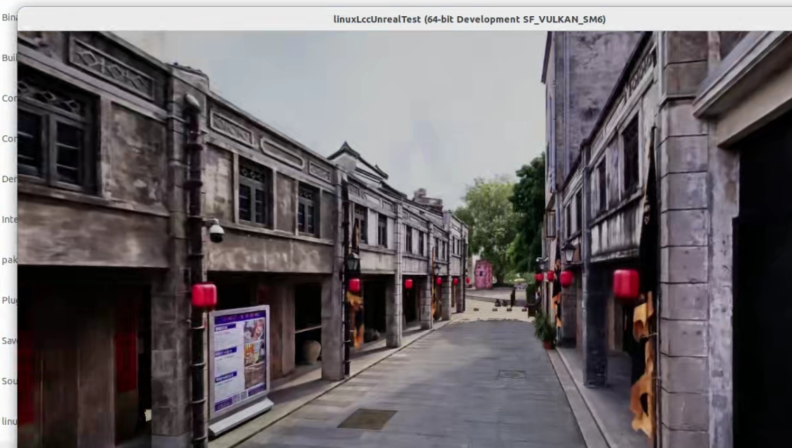 运行 Linux 打包应用并显示已加载的 LCC 场景