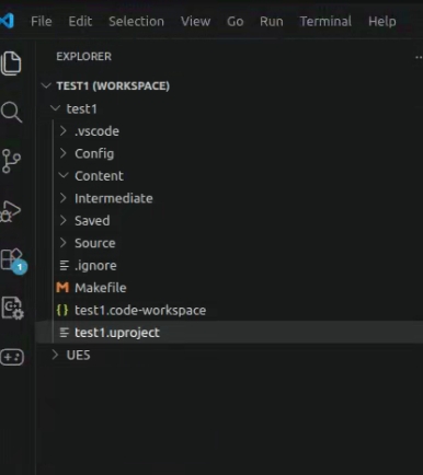 在 VS Code 中打开 Unreal Engine 项目的 code-workspace 工作区
