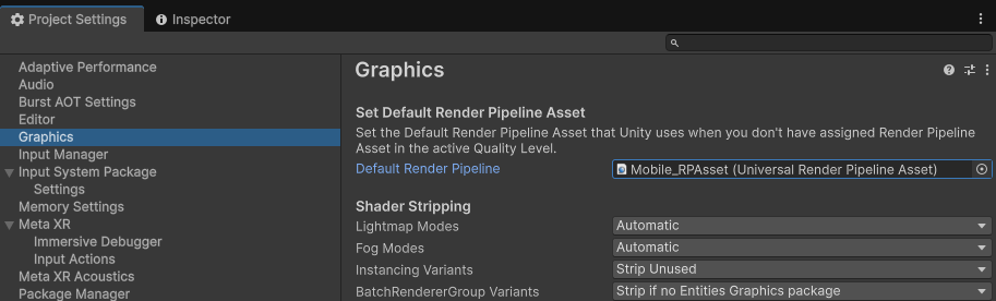 检查所使用的Render Asset