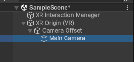 将 XR Origin 组件的 Tracking Origin Mode 设为 Floor