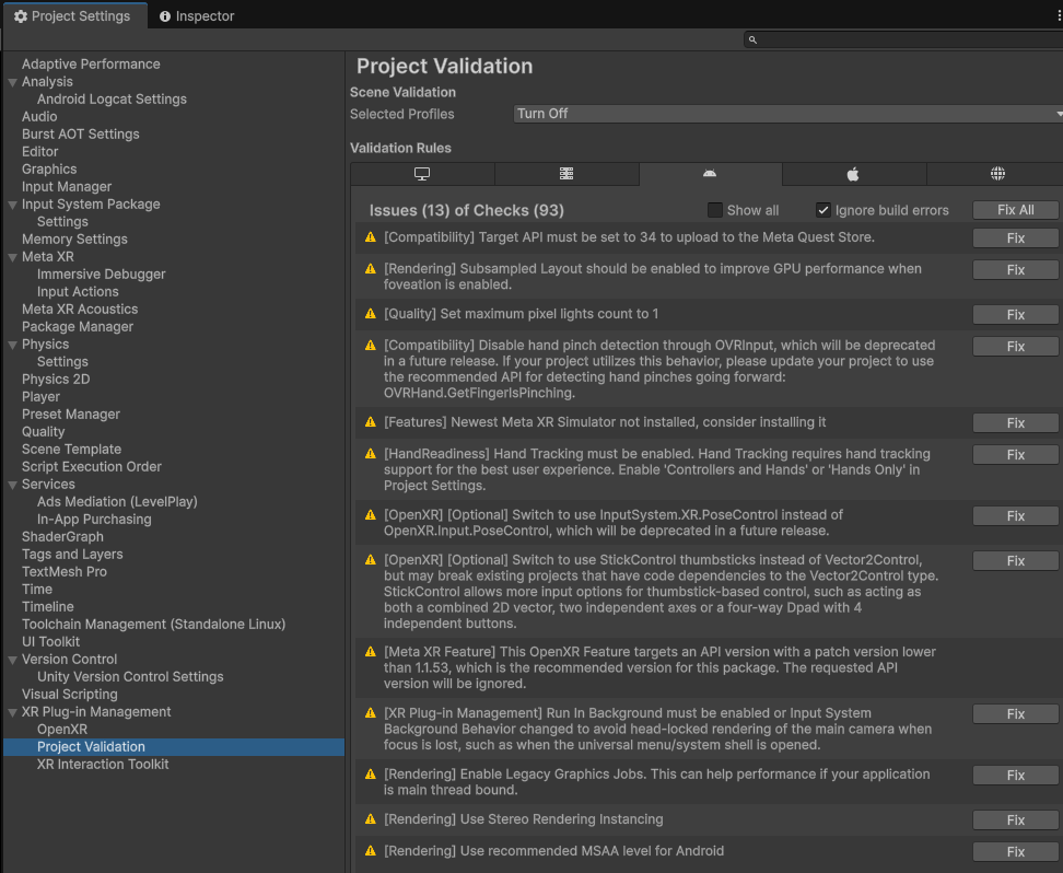 Project Validation 处理后（标红项已修复）