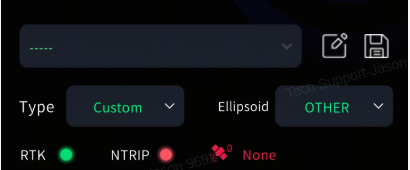 RTK绿色NTRIP红色