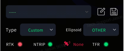 RTK红色NTRIP绿色