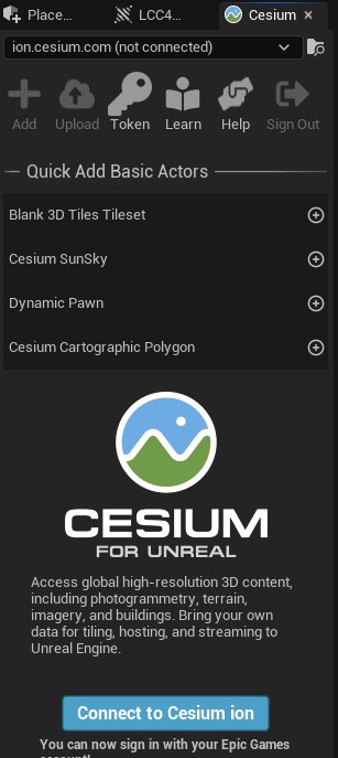 启用 CesiumForUnreal 插件