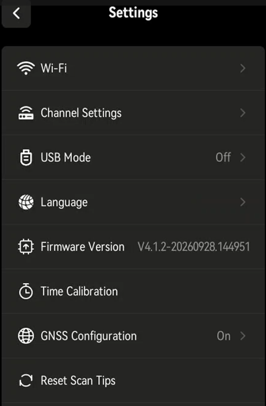 Open Settings from the device home screen