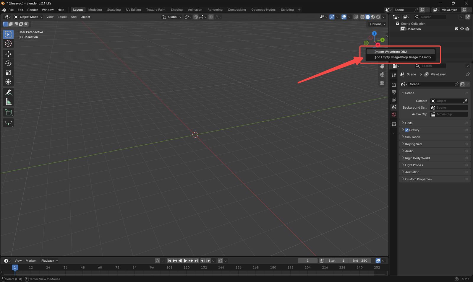 拖入 Blender