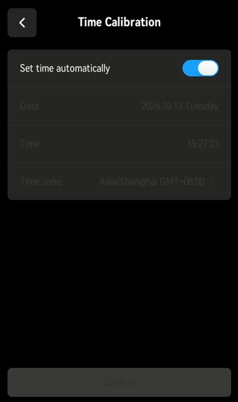 Set Time Automatically