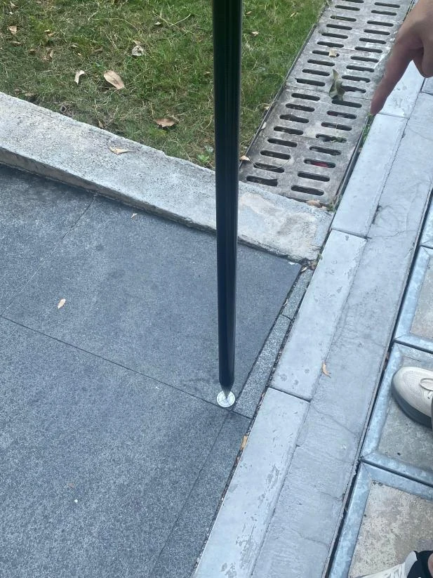 对中杆尖角对准控制点