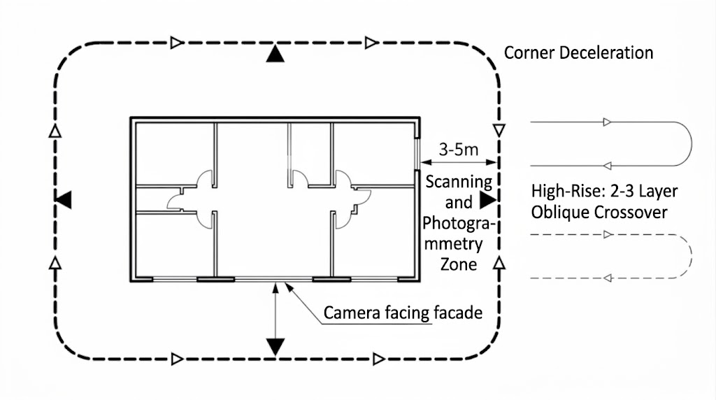 Building Facade Orbit Capture