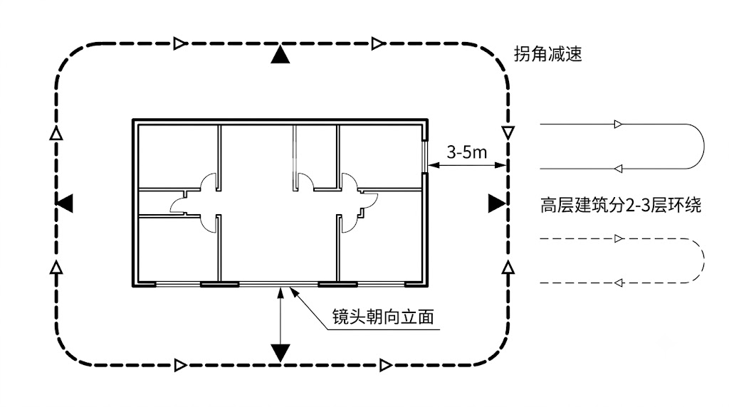 Building Facade Orbit Capture