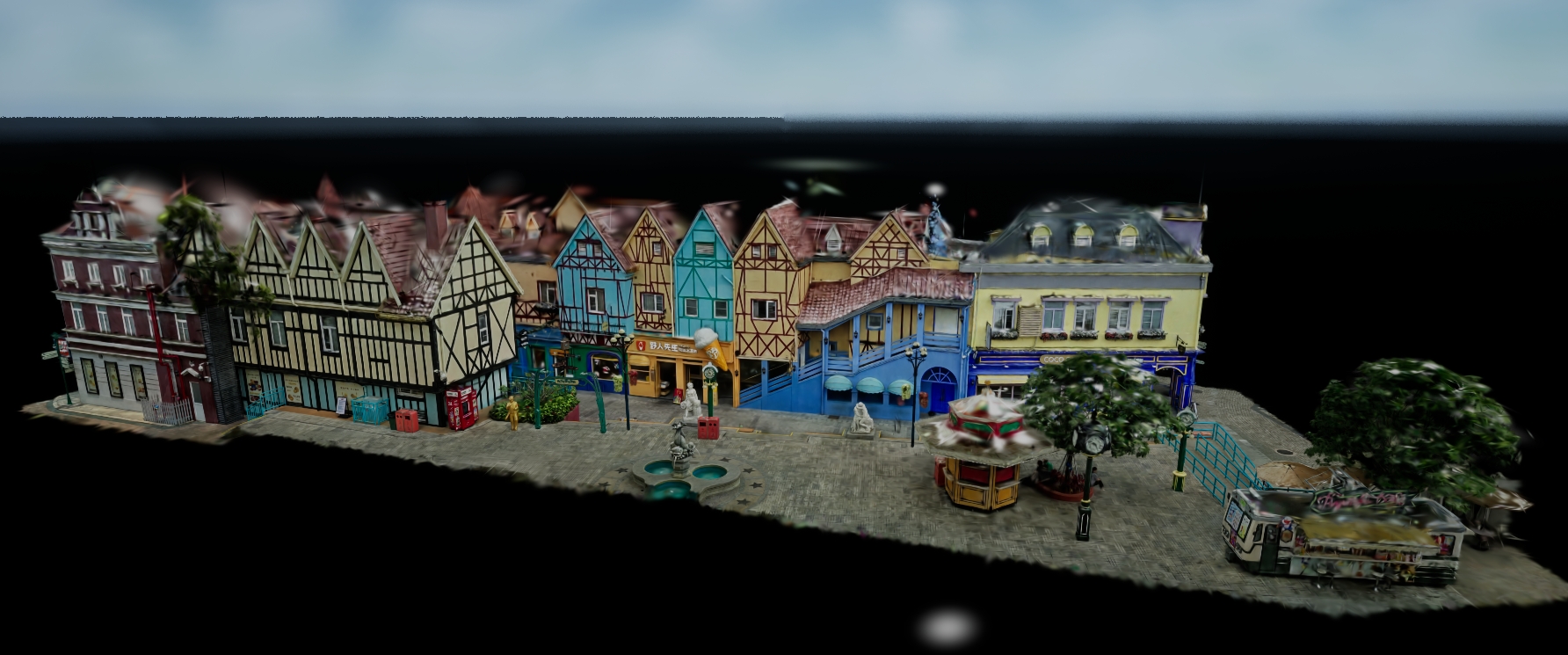 3DGS overlaid in the path tracing view